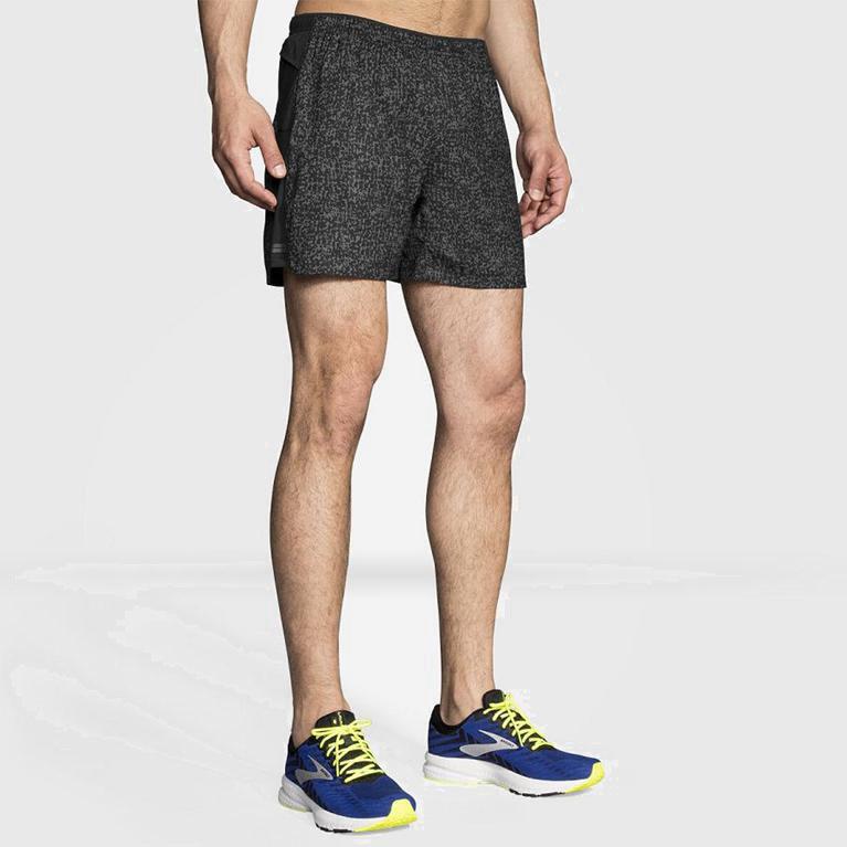 Brooks Sherpa 5 Australia - Men's Running Shorts - Grey (507891-HPX)